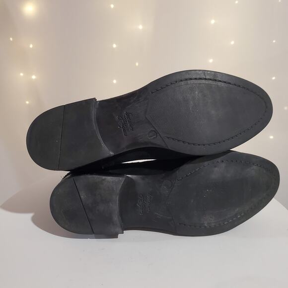 La Canadienne Sara Waterproof Suede Leather Chelsea Ankle Boots Womens 9 Black - Picture 8 of 12